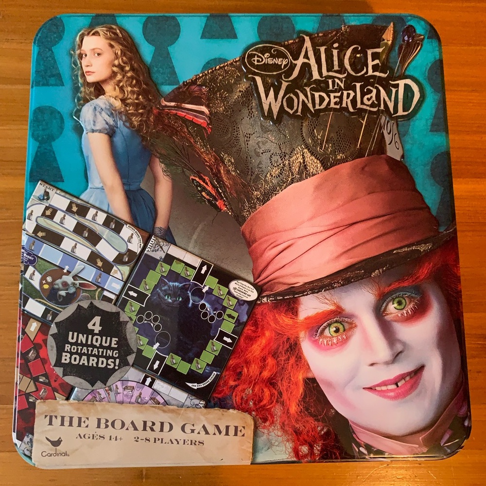 Disney Alice in Wonderland the board game. Cardinal games